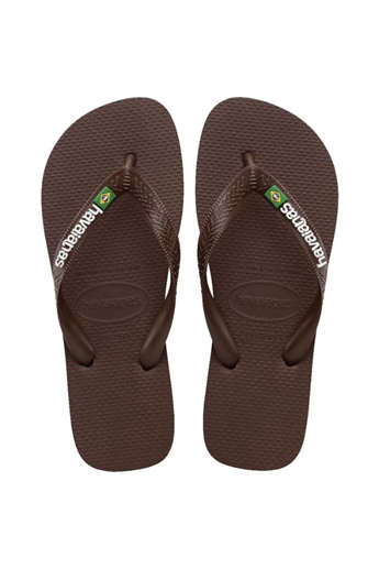 Havaianas, Brasil Logo Klipklapper, Brown/White
